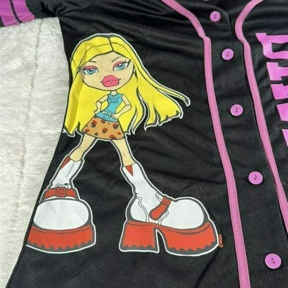 Bratz Baseball Jersey size Medium Bratz Doll Jersey NEW~  purple ~ Cartoon Bratz - Picture 15 of 16